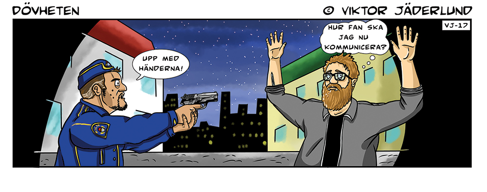 Dövheten - Dövas Dassbok 2, one comic strip